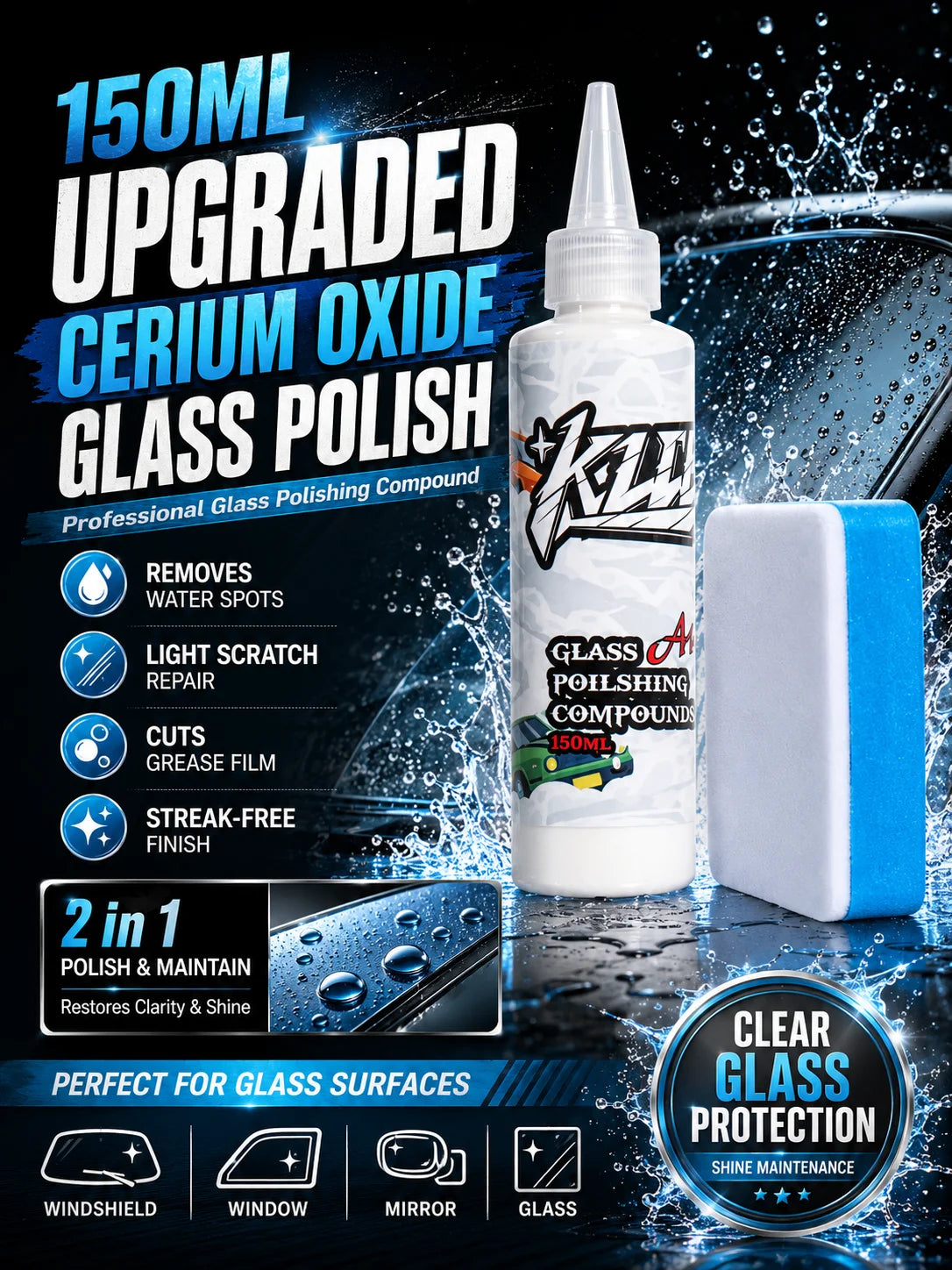 Crystal Clear Windshield Polish