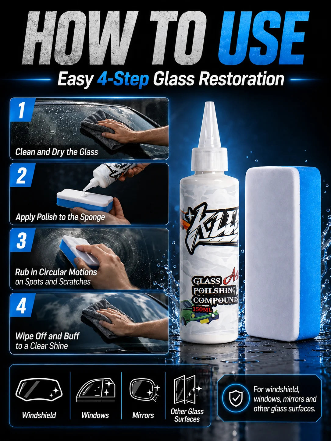 Crystal Clear Windshield Polish